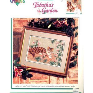 Cross Stitch Color Charts Tabatha’s Garden Pattern Cat Summer Garden Vintage